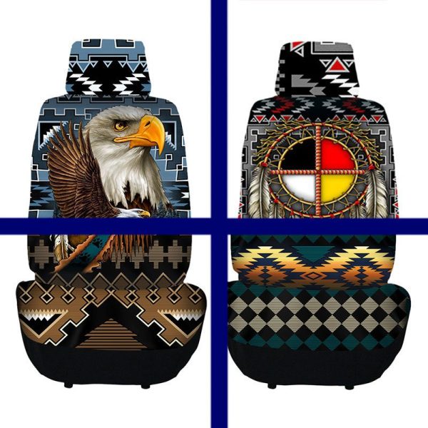 Artistic Collection Designer Graphic Plush Car Seat Cover (9716)