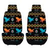 Designer Collection Graphic Plush Car Seat Cover (9717) - Image 8