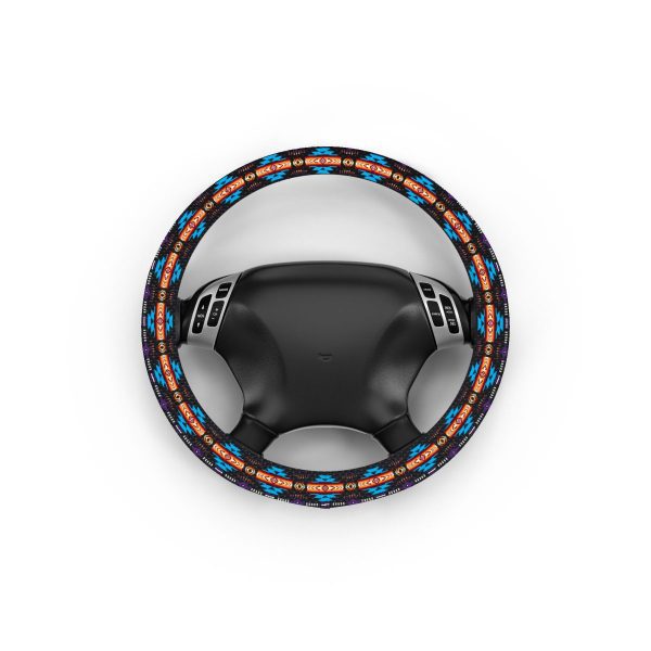 Navajo Print Steering Wheel Cover (0718) - Image 7