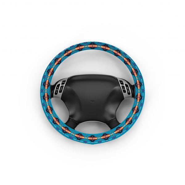 Navajo Print Steering Wheel Cover (0718) - Image 8