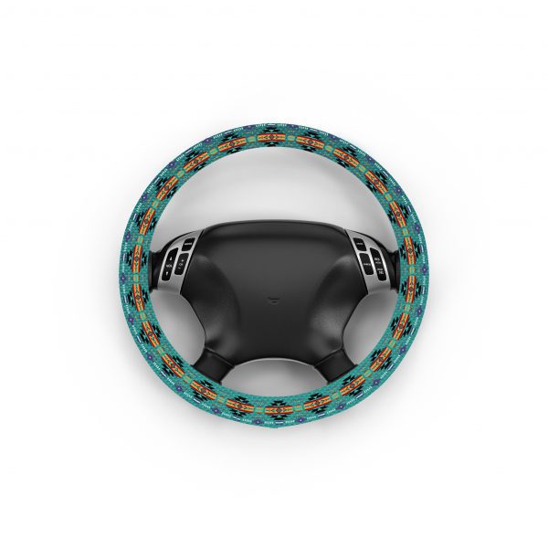 Navajo Print Steering Wheel Cover (0718) - Image 9