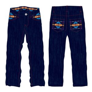 nutrendz blue jeans with 16112 embordered pockets