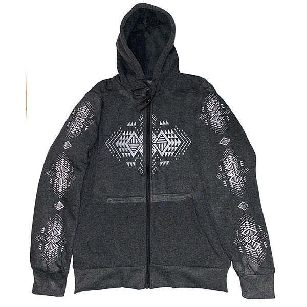Chest & Arm Printed Graphic Zip-Up Hoodie -(0279B) – Canadian ...