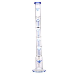 Xtreme 5mm Quad-Percolator Straight Tube-26"- Blue - D (XTR411)