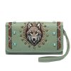 Embroidered Clutch - Wolf (1630 WF) - Image 5