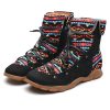 Ladies Summer Boots - 7 Lakes Design - Black & Red (0843) - Image 4