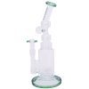 13" Aqua Glass Bong -  Green  (AQUA014 Green) - Image 2