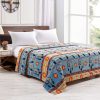 Silk Touch One Ply Queen Blanket Medicine Wheel w/Eagle Feather 2021(0587) - Image 8