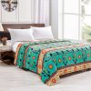 Silk Touch One Ply Queen Blanket Medicine Wheel w/Eagle Feather 2021(0587) - Image 7