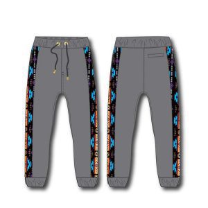 Nu Trendz Jogging Pants Grey and Black 16112 Design