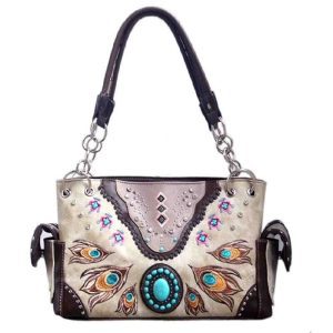 CNS Rhinestone Hand Bag beige