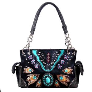 CNS Rhinestone Hand Bag Black