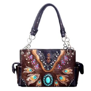 CNS Rhinestone Hand Bag brown