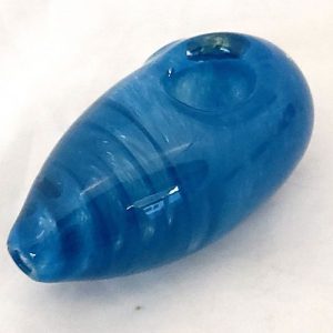 Small chunky glass pipe blue