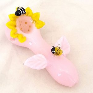 4 inch pipe pink bees and flower