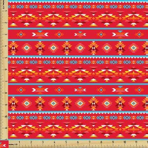 7-lakes fabric red