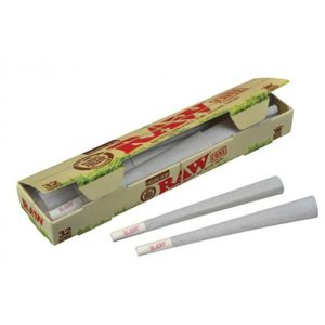 Raw Organic Cones - Natural Classic Single 1 1/4 Size 32 Pack