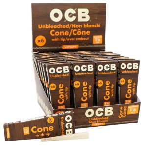 OCB Virgin Unbleached Cones