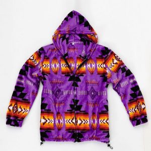 NuTrendz Kids Sherpa Hoodie 16112 Design Purple