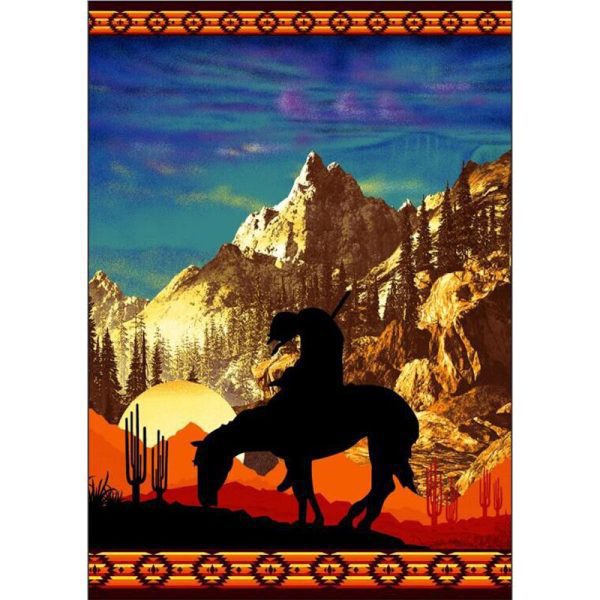 Soft Area Rug - 5.5' x 8'  (1524B) - Image 2