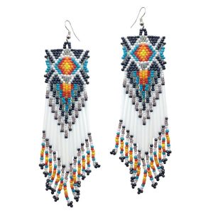 Beaded Indigenous Earrings - (JS22204 - Set 1)