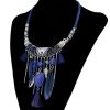 Beaded & Feathers Indigenous Necklace - (JS22210 - Set 5)