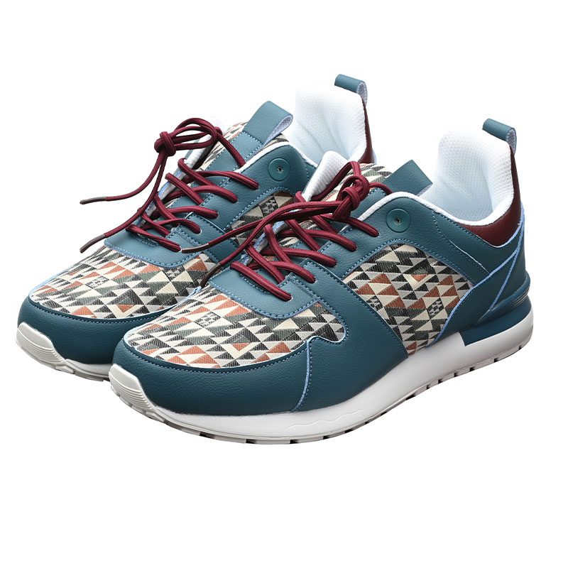 Designer Native Print – Athletic Shoes -16112 – Assorted Size – One color  (1826 Navy) – Canadian Distributor Inc.