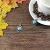 Metal Indigenous Turquoise Earrings - (JS22244 - Set 103) - Image 2