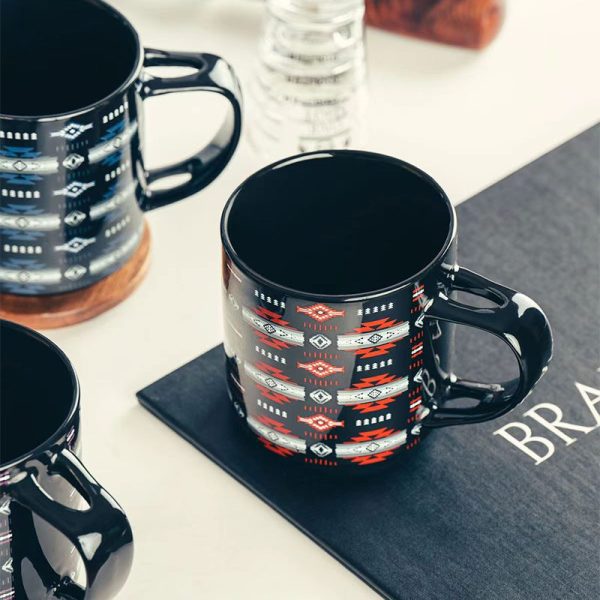 Ceramic Printed Soup Mug With Spoon- 1333 - Image 2