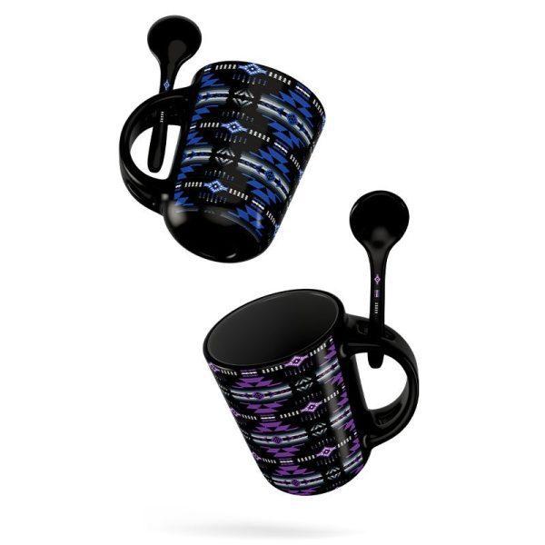 Ceramic Printed Soup Mug With Spoon- 1333 - Image 5