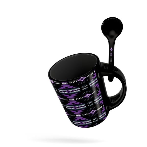 Ceramic Printed Soup Mug With Spoon- 1333 - Image 7