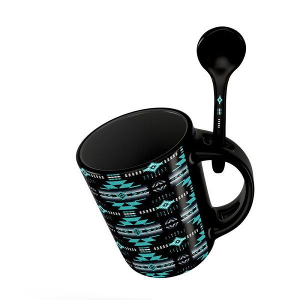 Ceramic Printed Soup Mug With Spoon- 1333 - Image 6