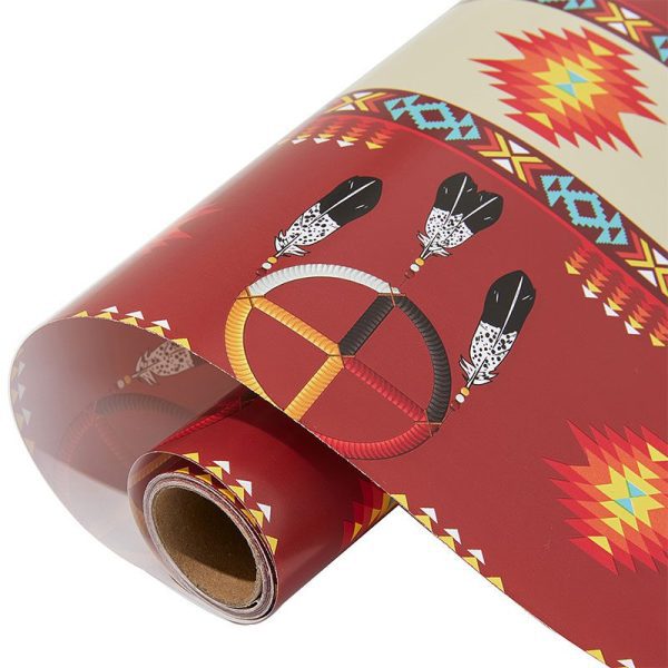 Wrapping Paper  (Roll) - Design Medicine Wheel 2021 w/Eagle Feather  - Assorted (2254) - Image 4