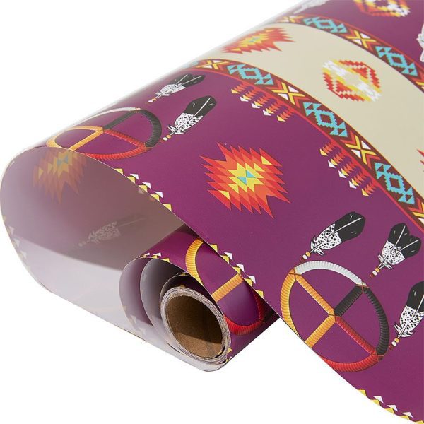 Wrapping Paper  (Roll) - Design Medicine Wheel 2021 w/Eagle Feather  - Assorted (2254) - Image 5