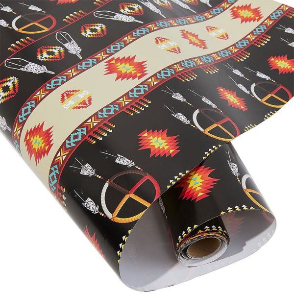 Wrapping Paper  (Roll) - Design Medicine Wheel 2021 w/Eagle Feather  - Assorted (2254) - Image 6