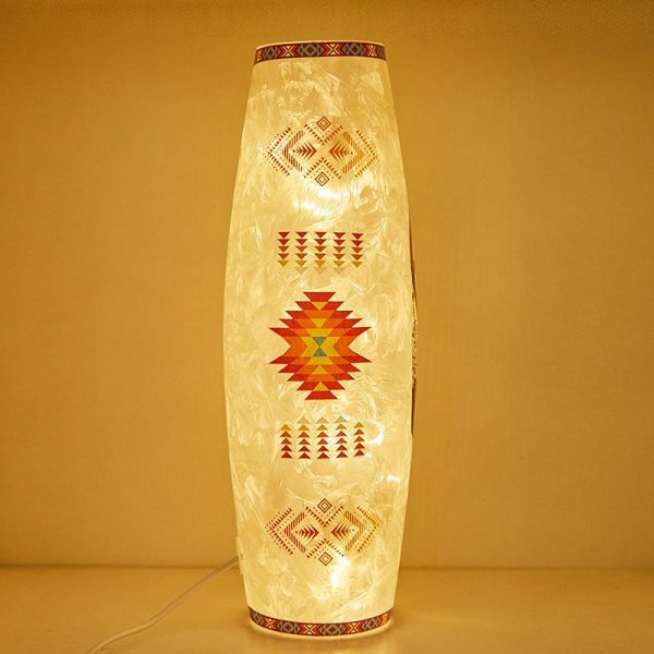 Frosted Glass Table Light - Medicine Wheel (2115/2215-MW) - Image 3