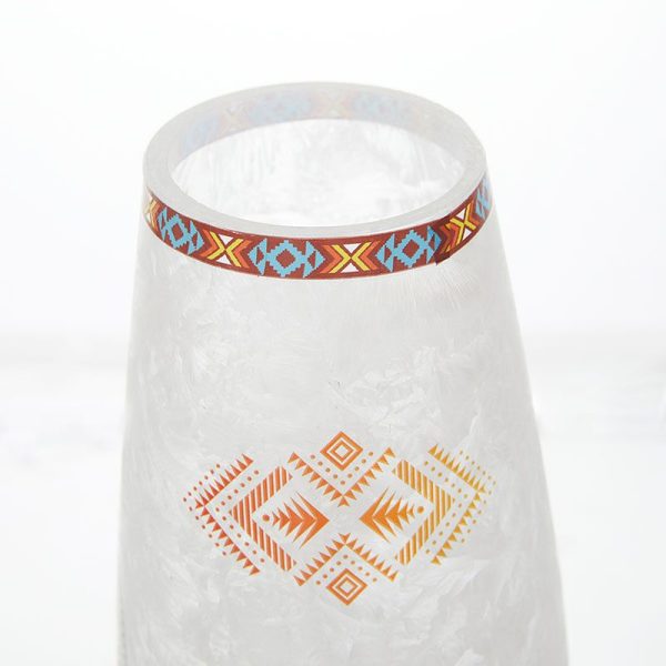 Frosted Glass Table Light - Medicine Wheel (2115/2215-MW) - Image 5