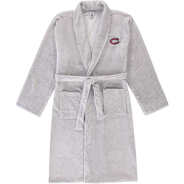 349-Plush Robe Team Embroidered - Montreal - Canadiens