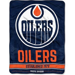 512- Licensed Sports Twin Size Blanket - Edmonton - Oilers