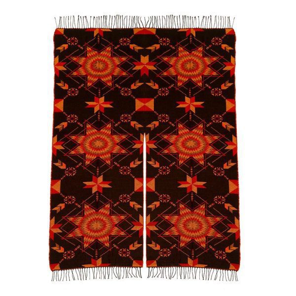 Starburst Design Poncho - Assorted Colors  (1172) - Image 6