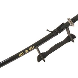 40" Black Ying Yang Symbol Heavy Duty Sword (5296)
