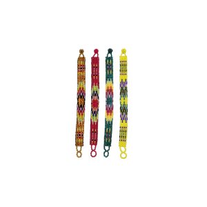 Native American Inspired Thin Bracelet - Assorted Design & Colors (NM-GSBBS-BR)