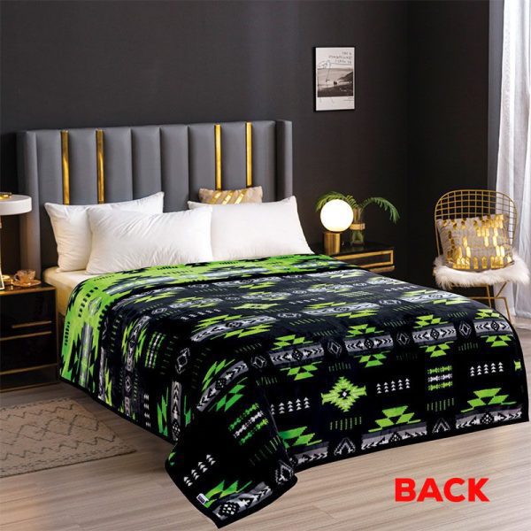 16112 Black Neon Collection Cloud Reversible Queen Blanket (1912 Black Neon) - Image 7