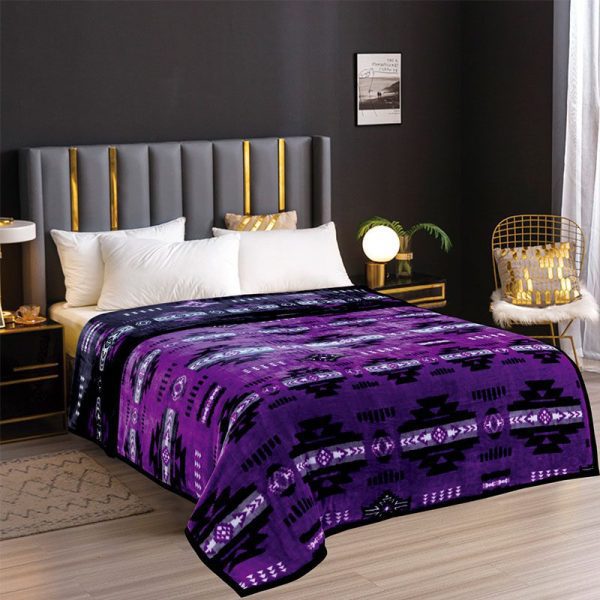 16112 Black Neon Collection Cloud Reversible Queen Blanket (1912 Black Neon) - Image 5