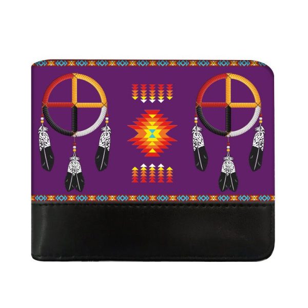 Medicine Wheel Printed - Men's Bi-Fold Wallet - Assorted  (0549) - Image 5