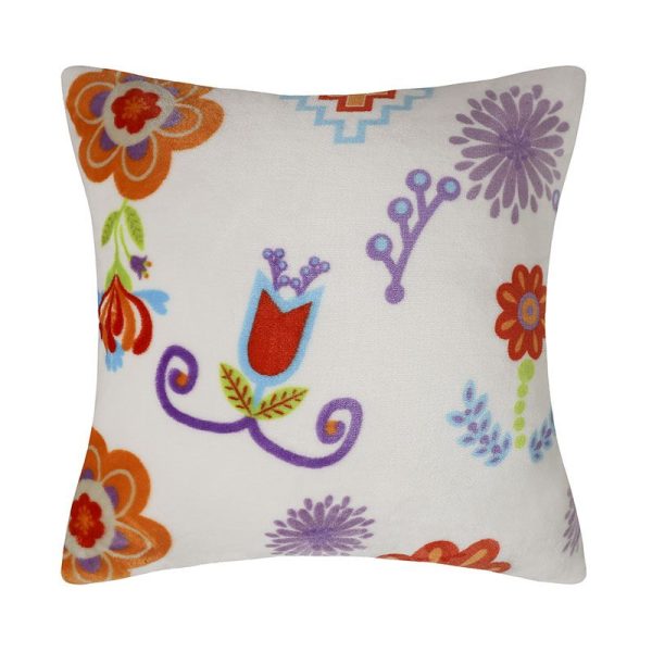 Native floral Design Silk touch Cushion 18x18" - Assorted   (0346)