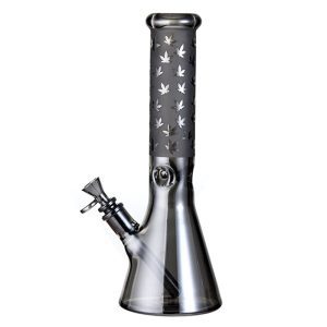 Xtreme 13" Electro-Plated Beaker Bong -  Grey (XTR-210)