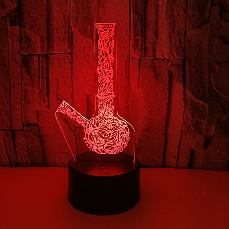 LED Table Lamp - Bong Style - 3D Night Light Optical Visual Illusion (420 Light-18)
