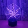 LED Table Lamp - Star Leaf - 3D Night Light Optical Visual Illusion (420 Light-17)