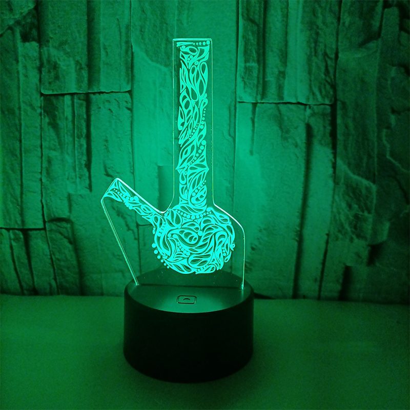 LED Table Lamp - Bong Style - 3D Night Light Optical Visual Illusion (420 Light-18) - Image 7